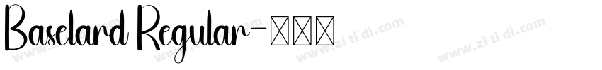 Baselard Regular字体转换